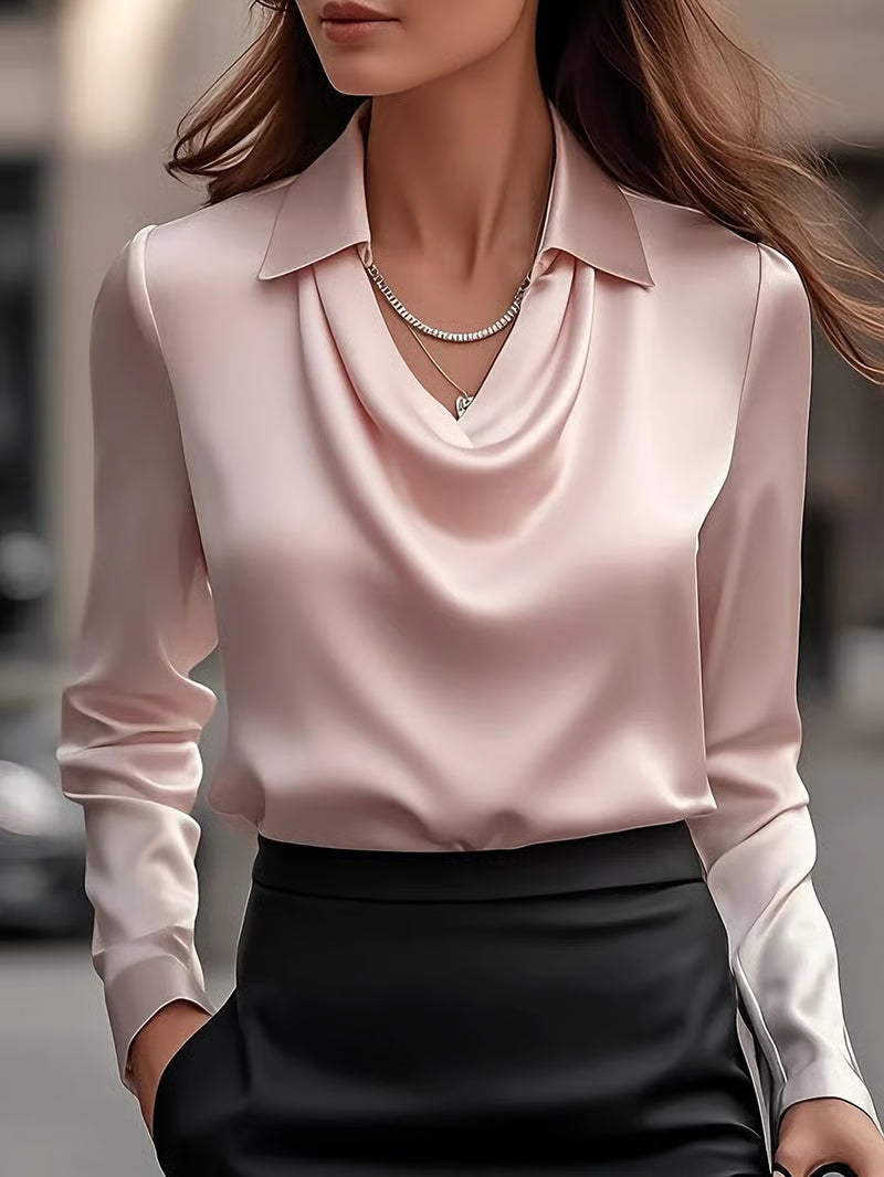 Marta™ | Elegant Satin Blouse