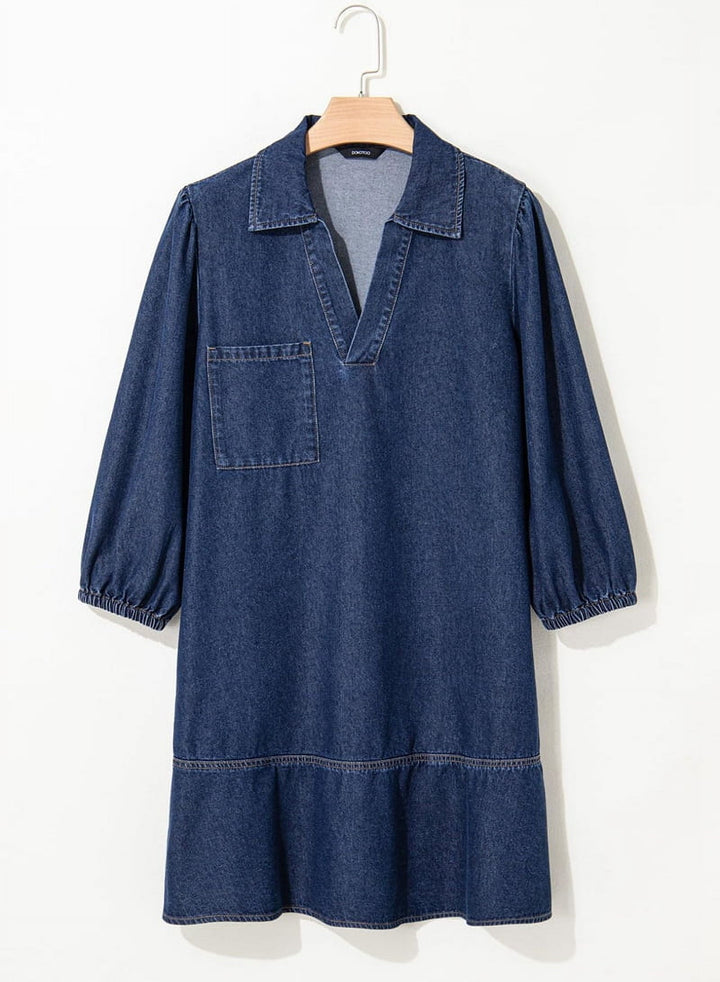 Sofia® | Denim Dress - Casual Babydoll