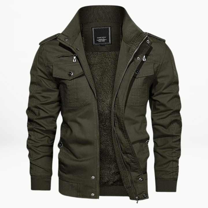 Vincent | Stylish Fleece Lining Military Jacket For Men