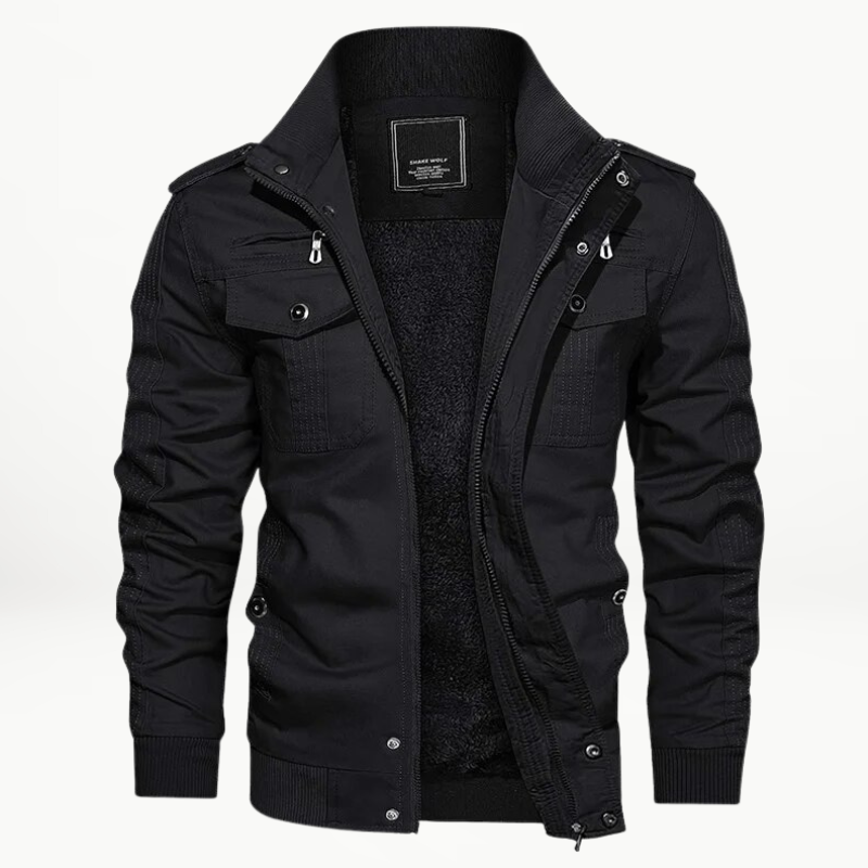 Vincent | Stylish Fleece Lining Military Jacket For Men