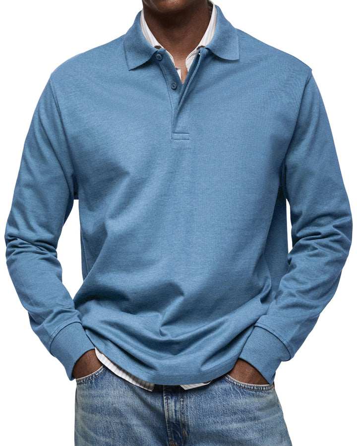 Jack | Casual Long Sleeve Polo Shirt For Men
