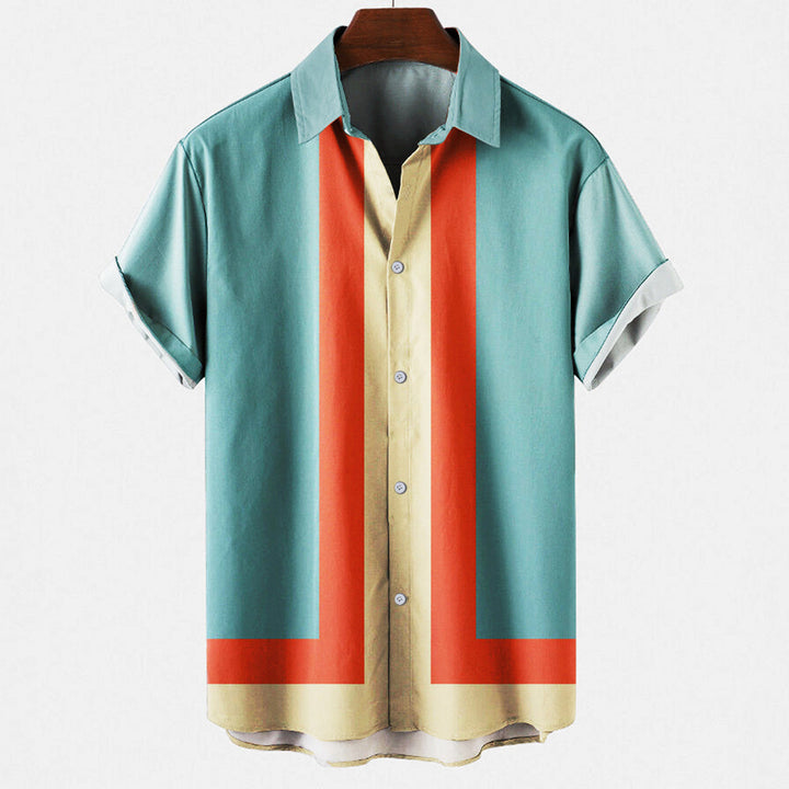 Wade | Stylish Short-Sleeve Button-Up Shirt For Men