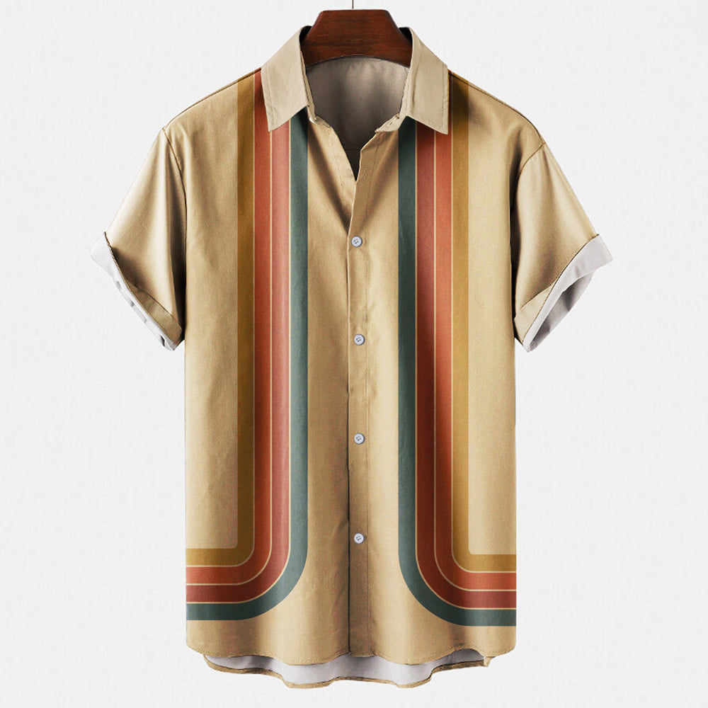 Wade | Stylish Short-Sleeve Button-Up Shirt For Men