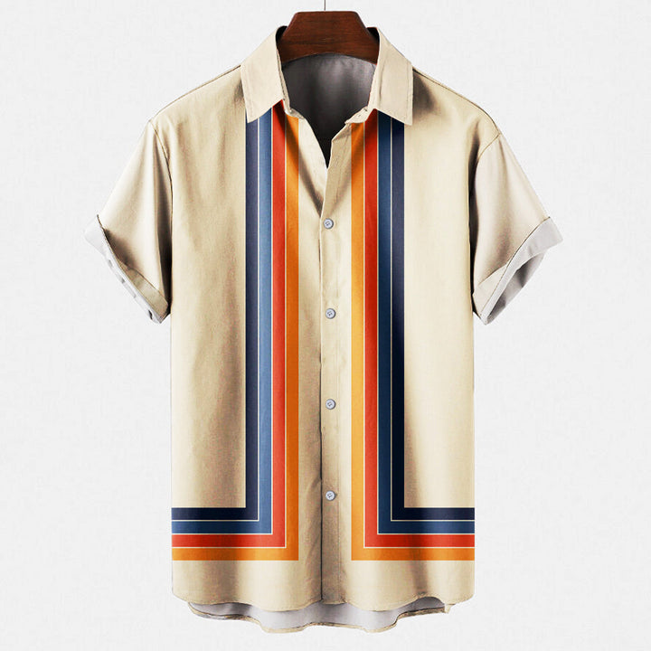 Wade | Stylish Short-Sleeve Button-Up Shirt For Men