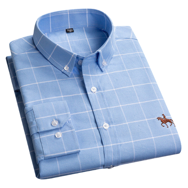 Brian | Checkered Button-Down Shirt For Men