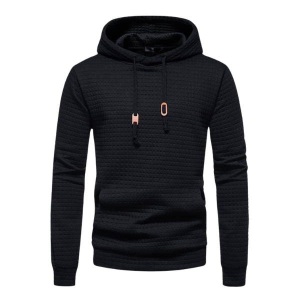 Ingolf   | Textured Hooded Sweatshirt For Men