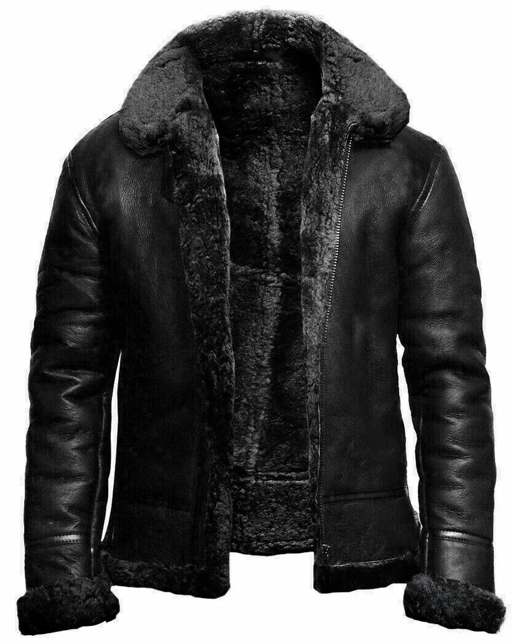Michael  | Premium Shearling Leather Jacket For Men