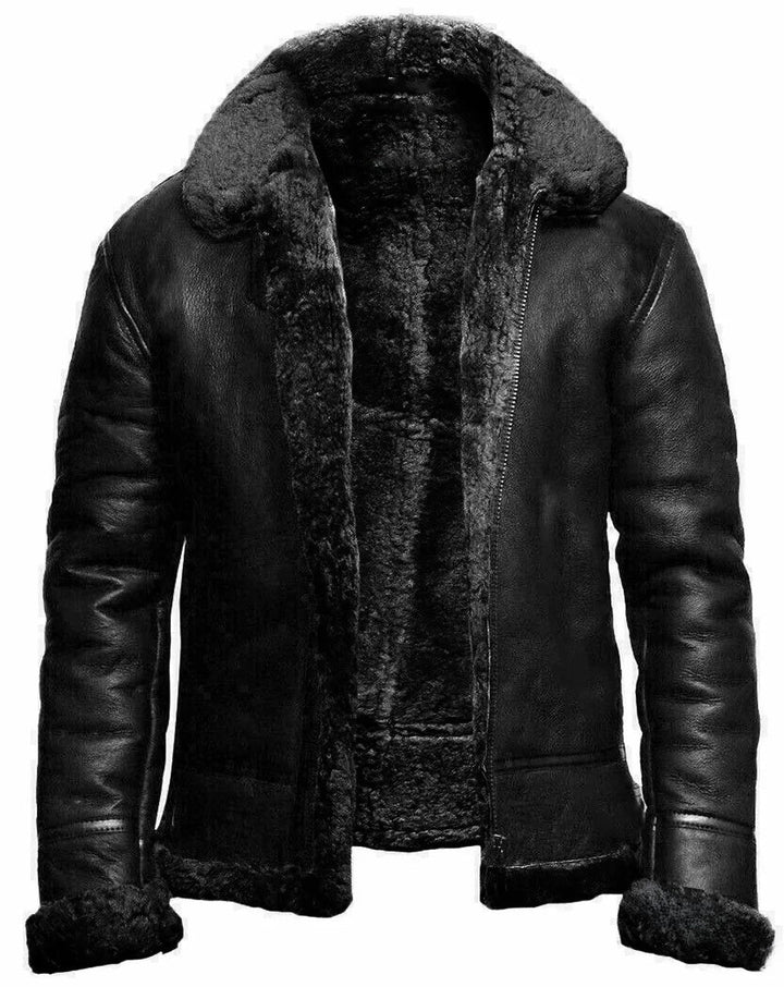 Michael  | Premium Shearling Leather Jacket For Men