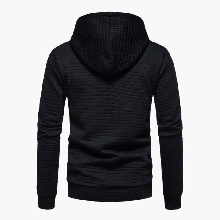 Trevor | Casual Fitted Waffle Fabric Hoodie For Men