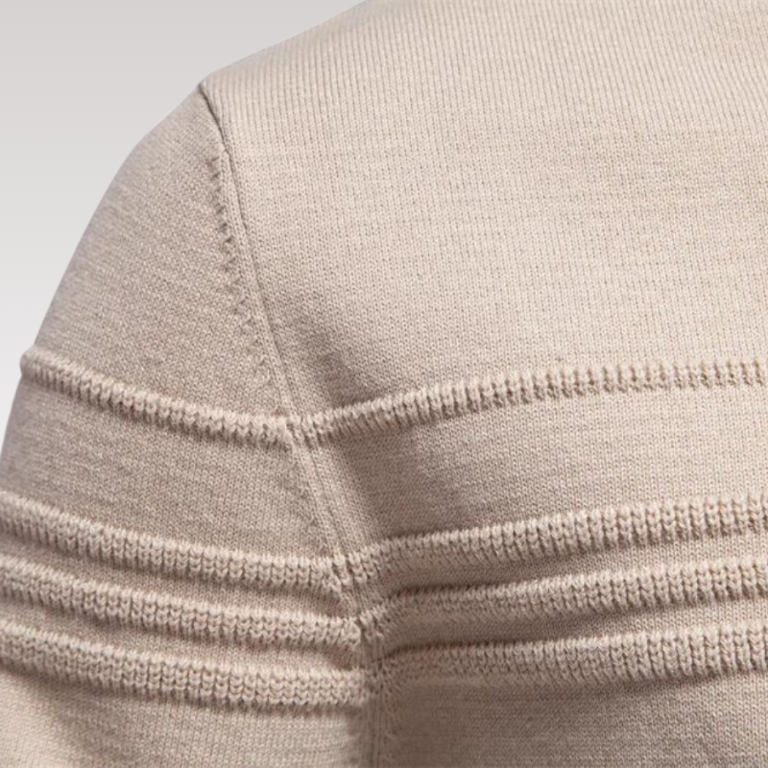 David  | Stylish Textured Crew Neck Sweater For Men