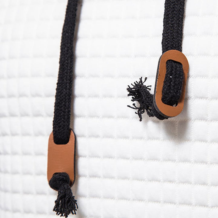 Trevor | Casual Fitted Waffle Fabric Hoodie For Men