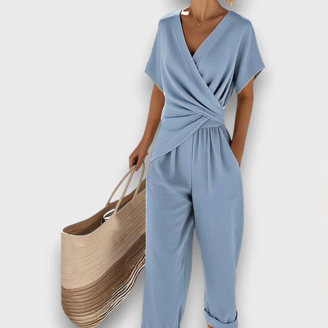Celira – Summer Jumpsuit with Wrap Look