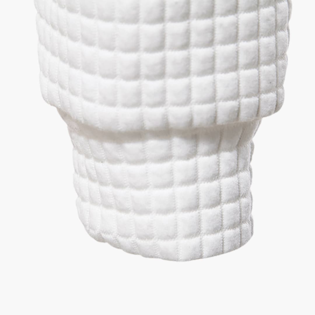 Trevor | Casual Fitted Waffle Fabric Hoodie For Men