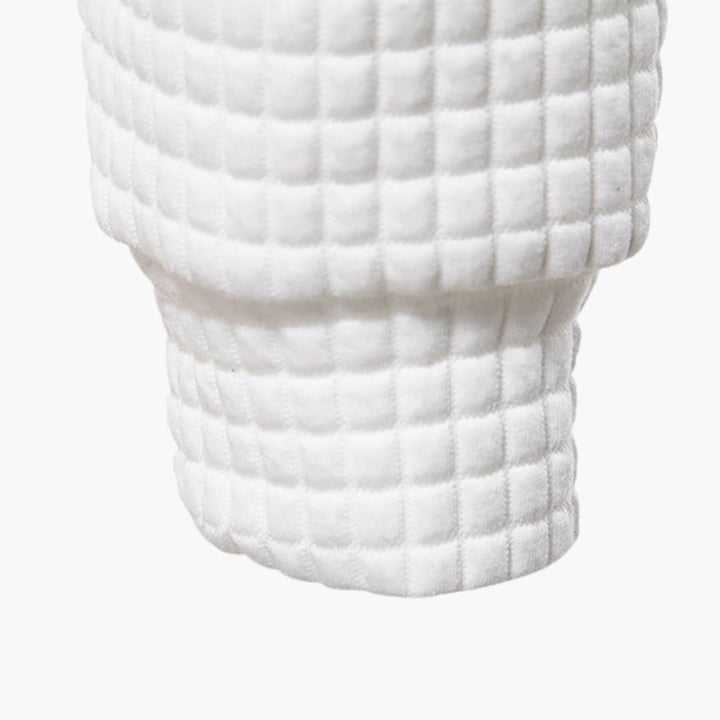 Trevor | Casual Fitted Waffle Fabric Hoodie For Men