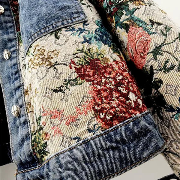 Clara - Amoretti Blossom Denim Jacket