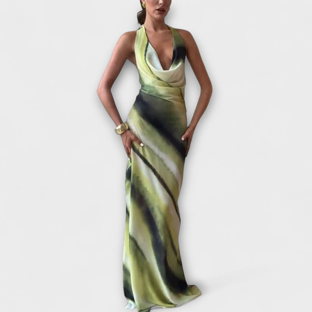 Classic Tie-Dye Gradient Maxi Dress
