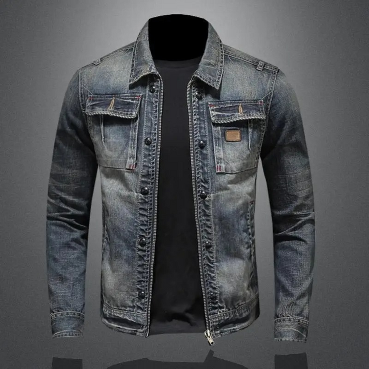 Evan | Washed Denim Jacket For Men