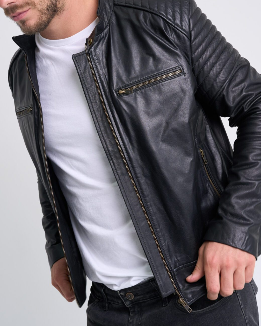 Zane | Stylish Biker Leather Jacket For Men