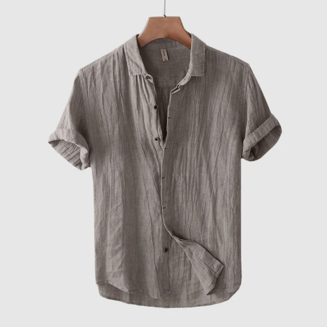 Wellington | Short Sleeve Linen Shirt For Men