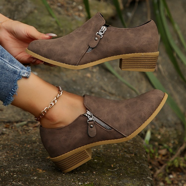 Loly - Side Zipper Orthopedic Boots