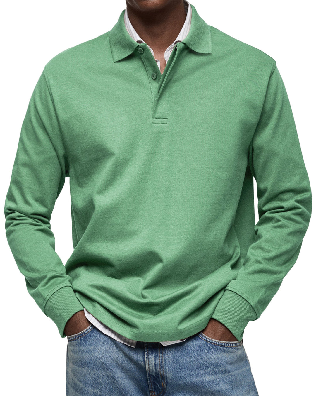Jack | Casual Long Sleeve Polo Shirt For Men