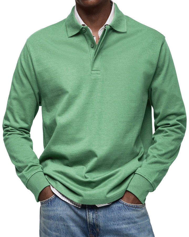 Jack | Casual Long Sleeve Polo Shirt For Men