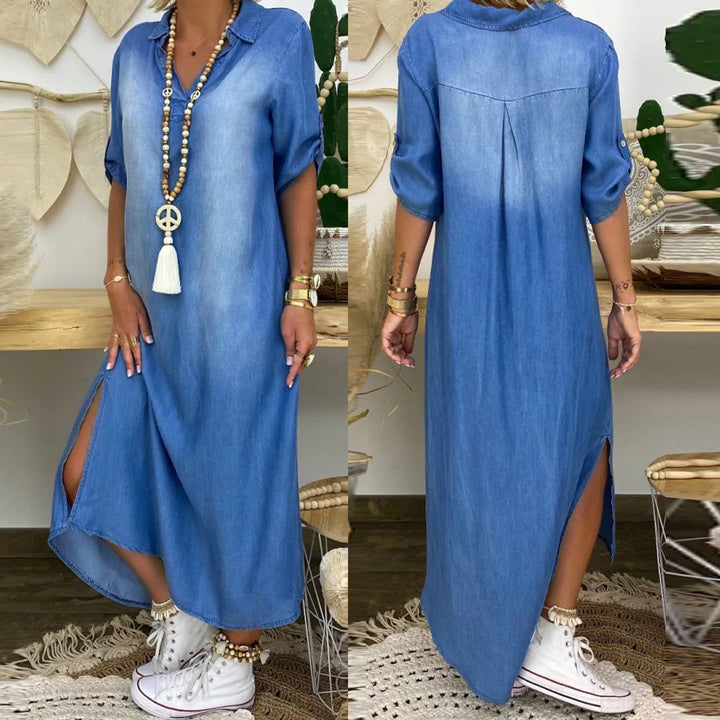 Lea - comfy denim dress