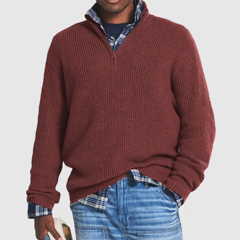 Jasper - Ribbed Cotton Sweater For Men