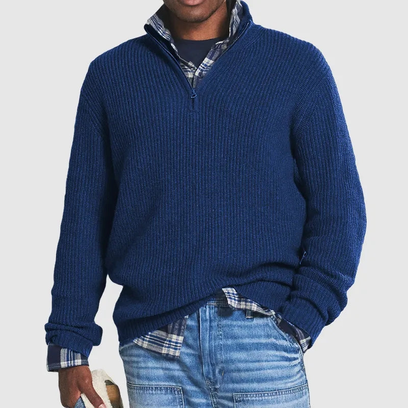 Jasper - Ribbed Cotton Sweater For Men