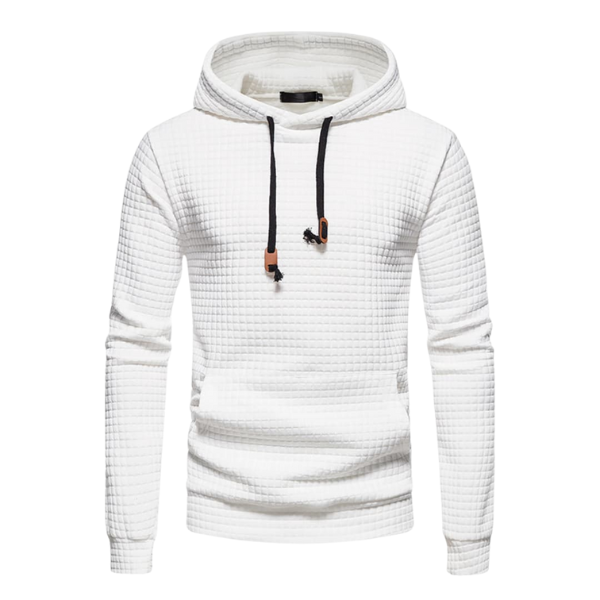 Ingolf   | Textured Hooded Sweatshirt For Men