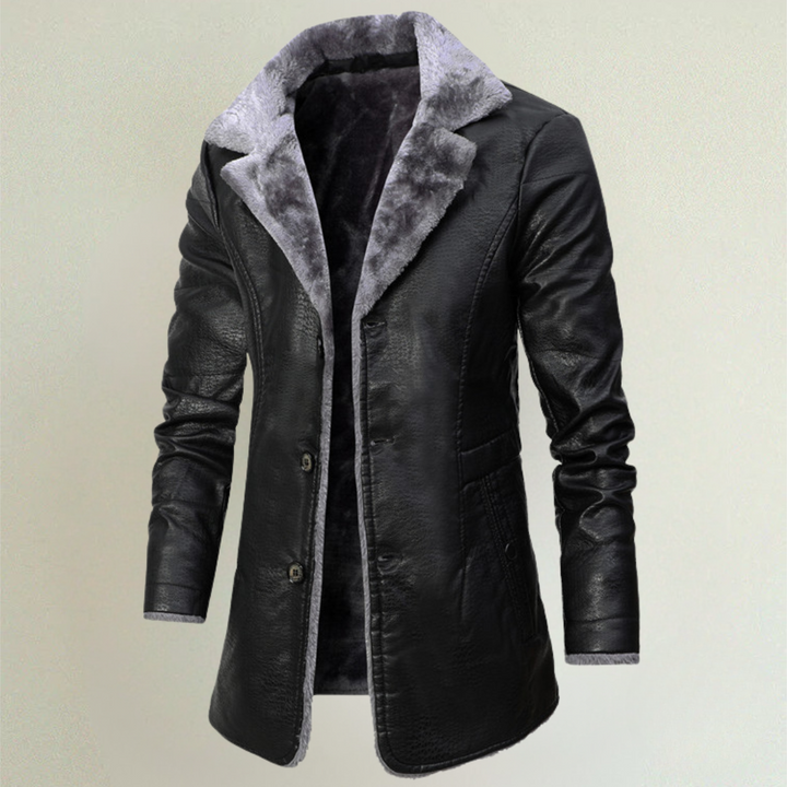 Leon  | Premium Shearling Leather Coat For Men