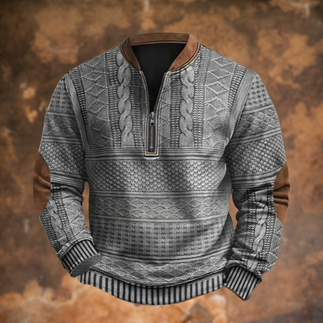 Jilian - Vintage Zip-up Sweatshirt For Men