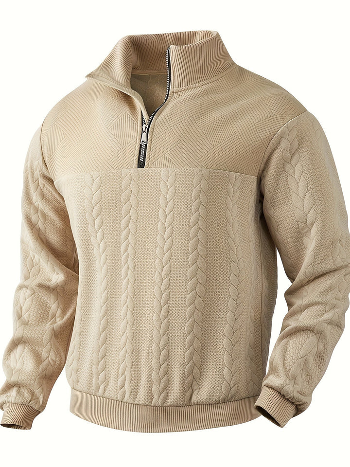 Rafael – Vintage Sweater with Zipper For Men