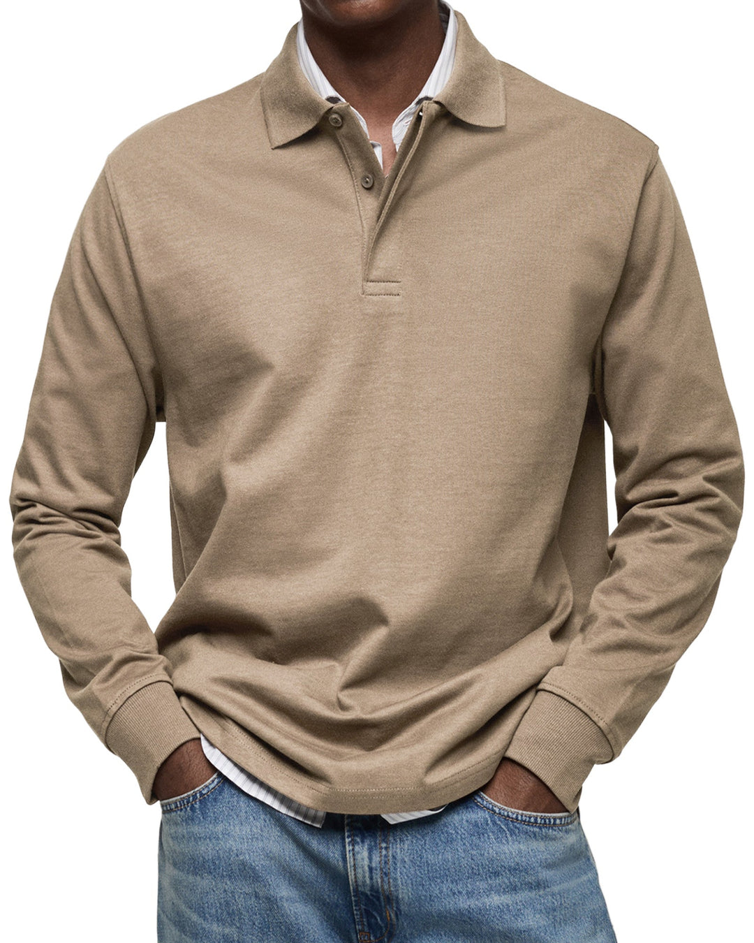 Jack | Casual Long Sleeve Polo Shirt For Men