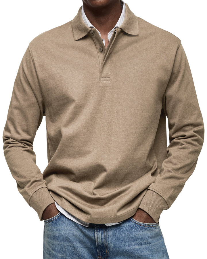 Jack | Casual Long Sleeve Polo Shirt For Men