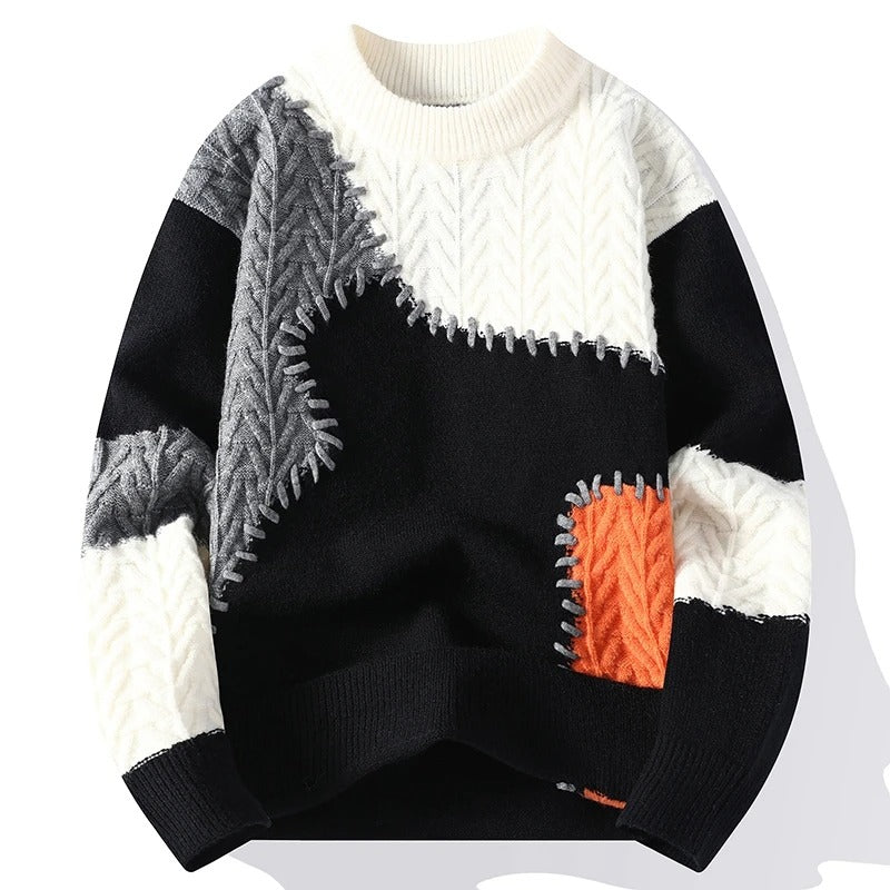 Willow | Cozy Colorblock Knit Sweater For Men