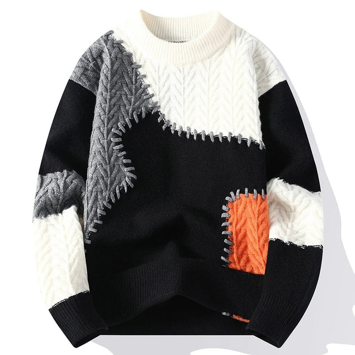 Willow | Cozy Colorblock Knit Sweater For Men
