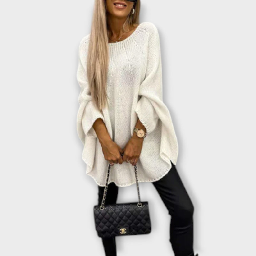 Stylish Women's Sweater with Round Neck