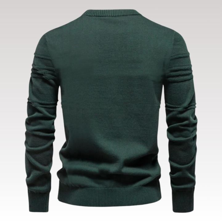 David  | Stylish Textured Crew Neck Sweater For Men