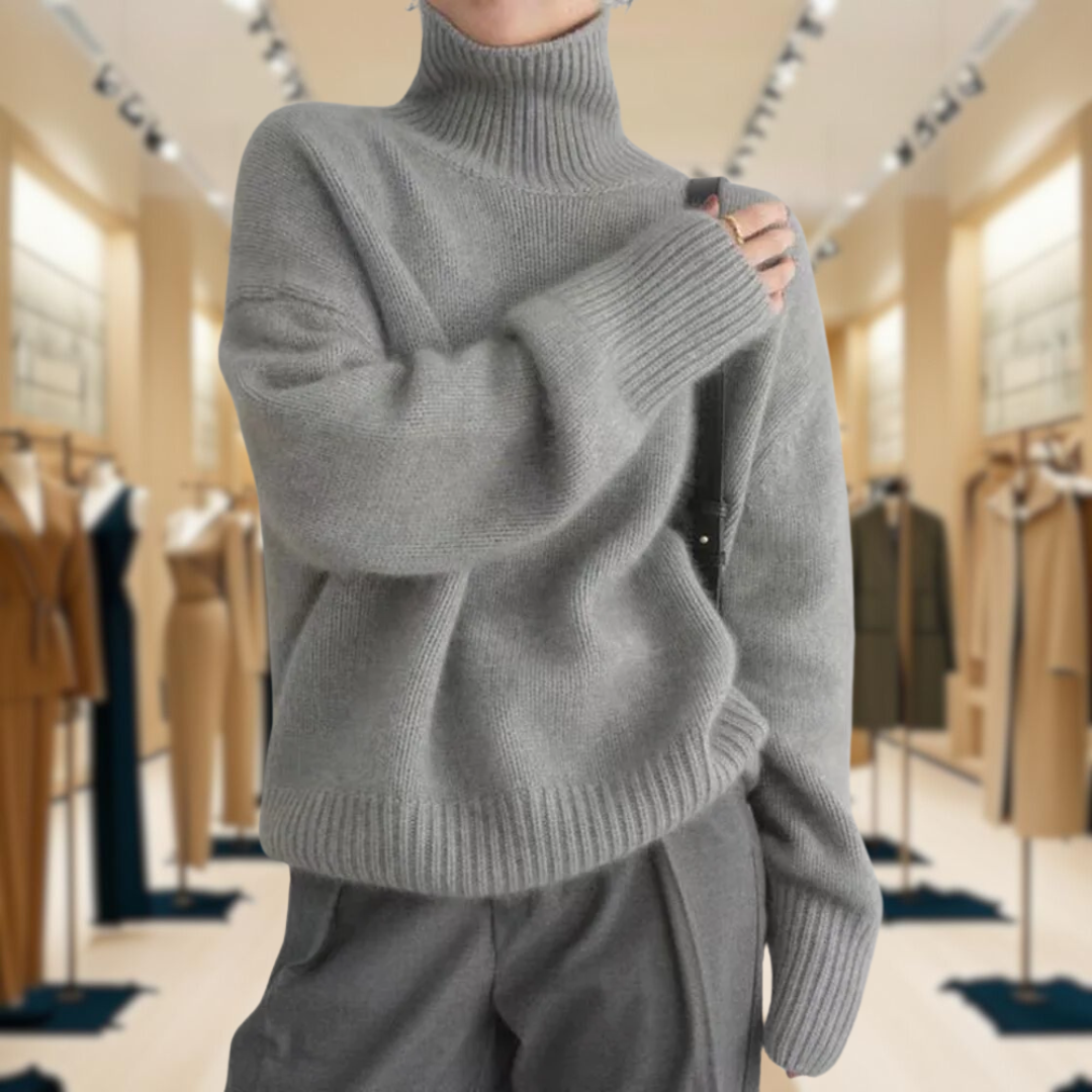 Mirrin - Wool Turtleneck Sweater