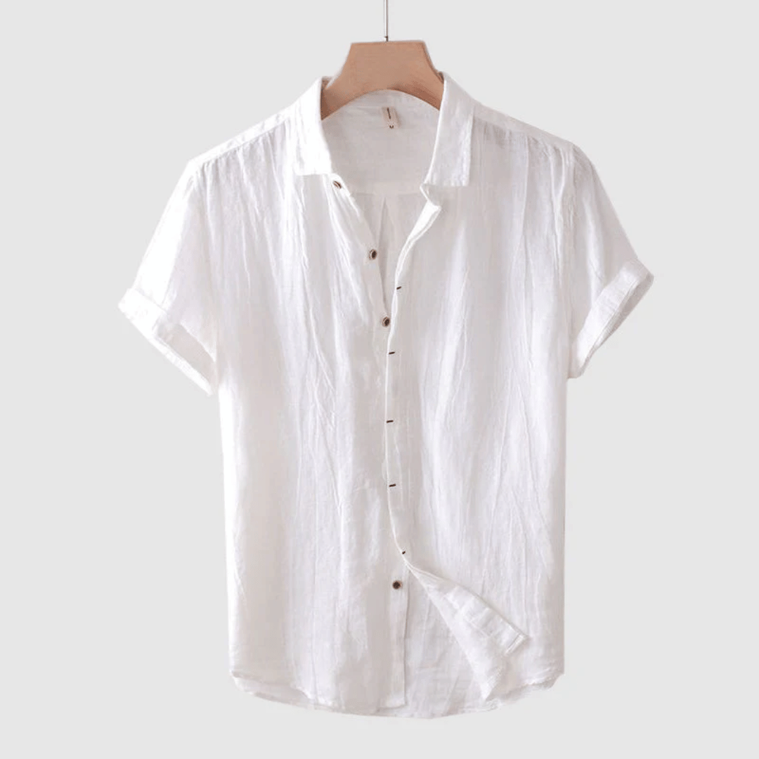 Wellington | Short Sleeve Linen Shirt For Men