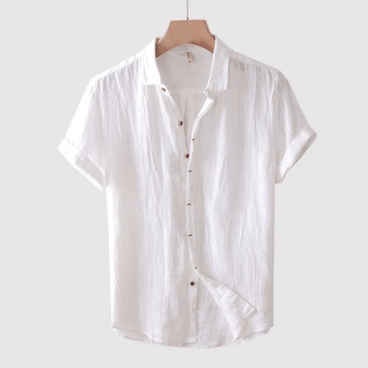 Wellington | Short Sleeve Linen Shirt For Men