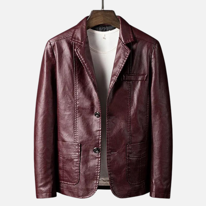Maggie | Stylish Vegan Leather Blazer For Men