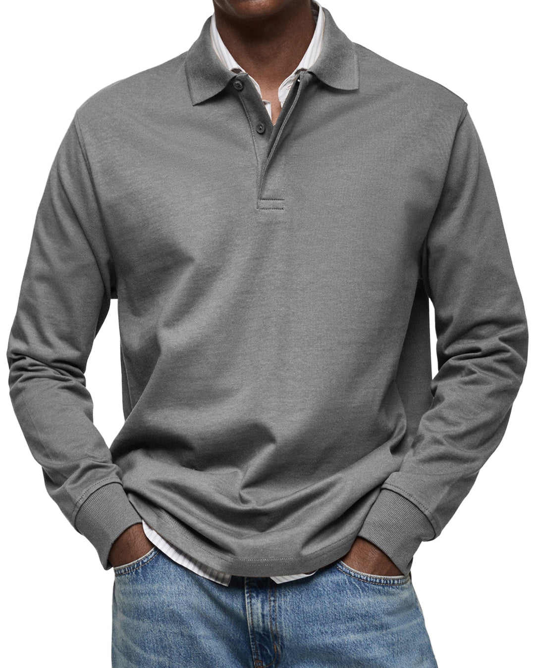 Jack | Casual Long Sleeve Polo Shirt For Men