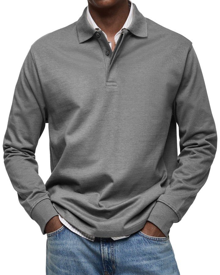 Jack | Casual Long Sleeve Polo Shirt For Men