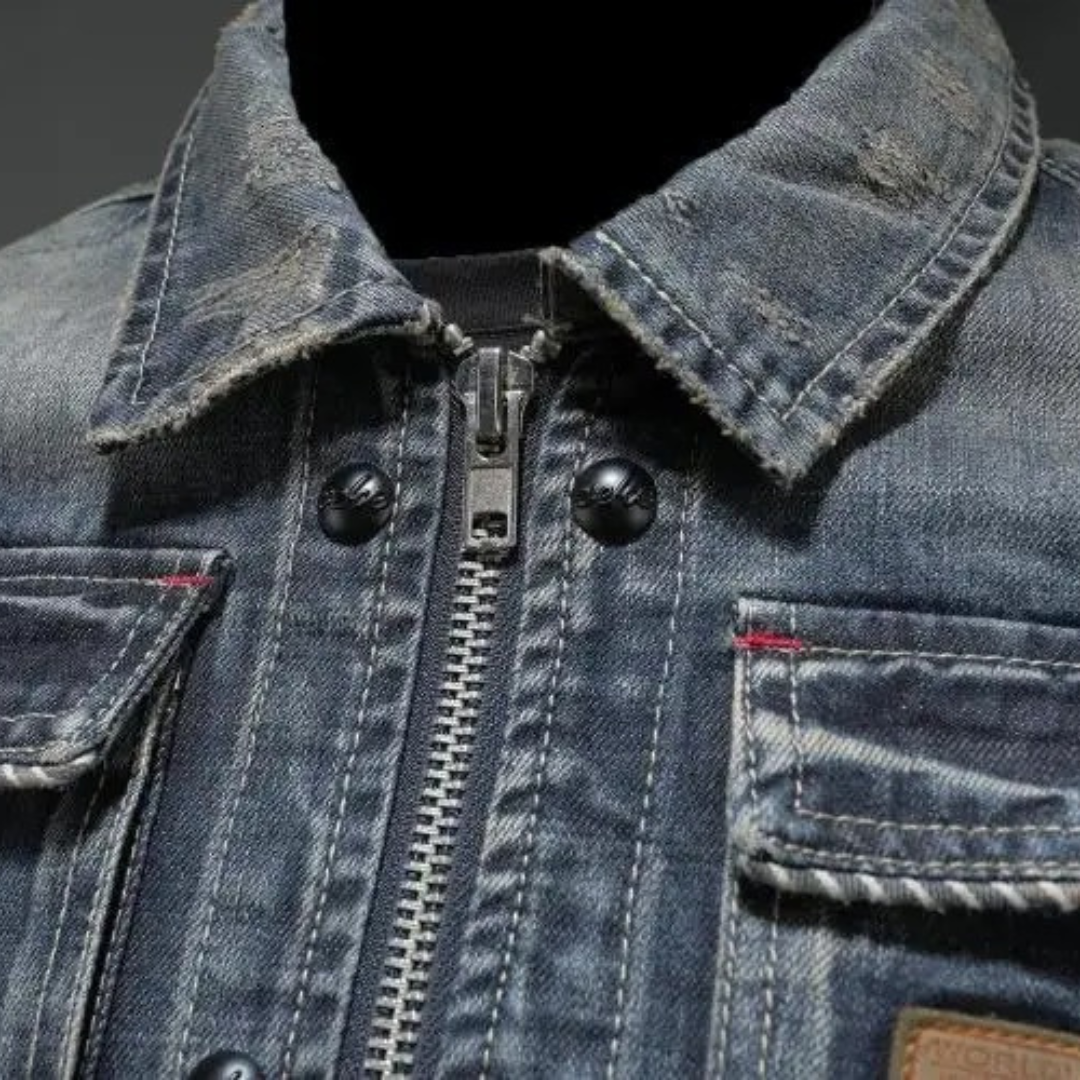 Evan | Washed Denim Jacket For Men