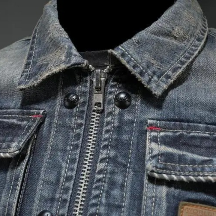 Evan | Washed Denim Jacket For Men