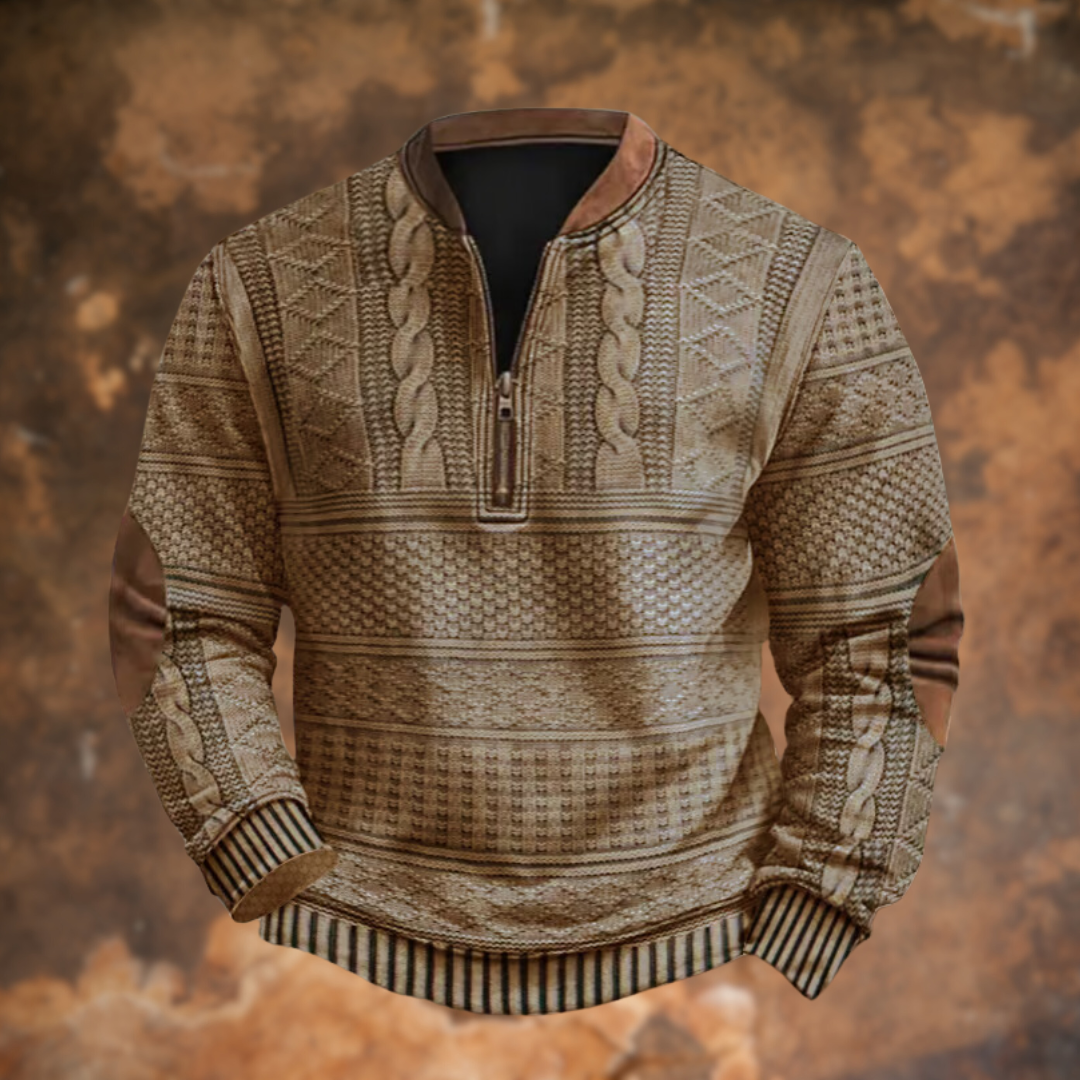 Jilian - Vintage Zip-up Sweatshirt For Men