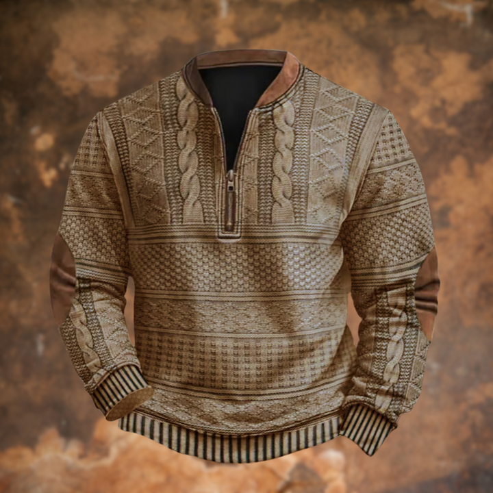 Jilian - Vintage Zip-up Sweatshirt For Men