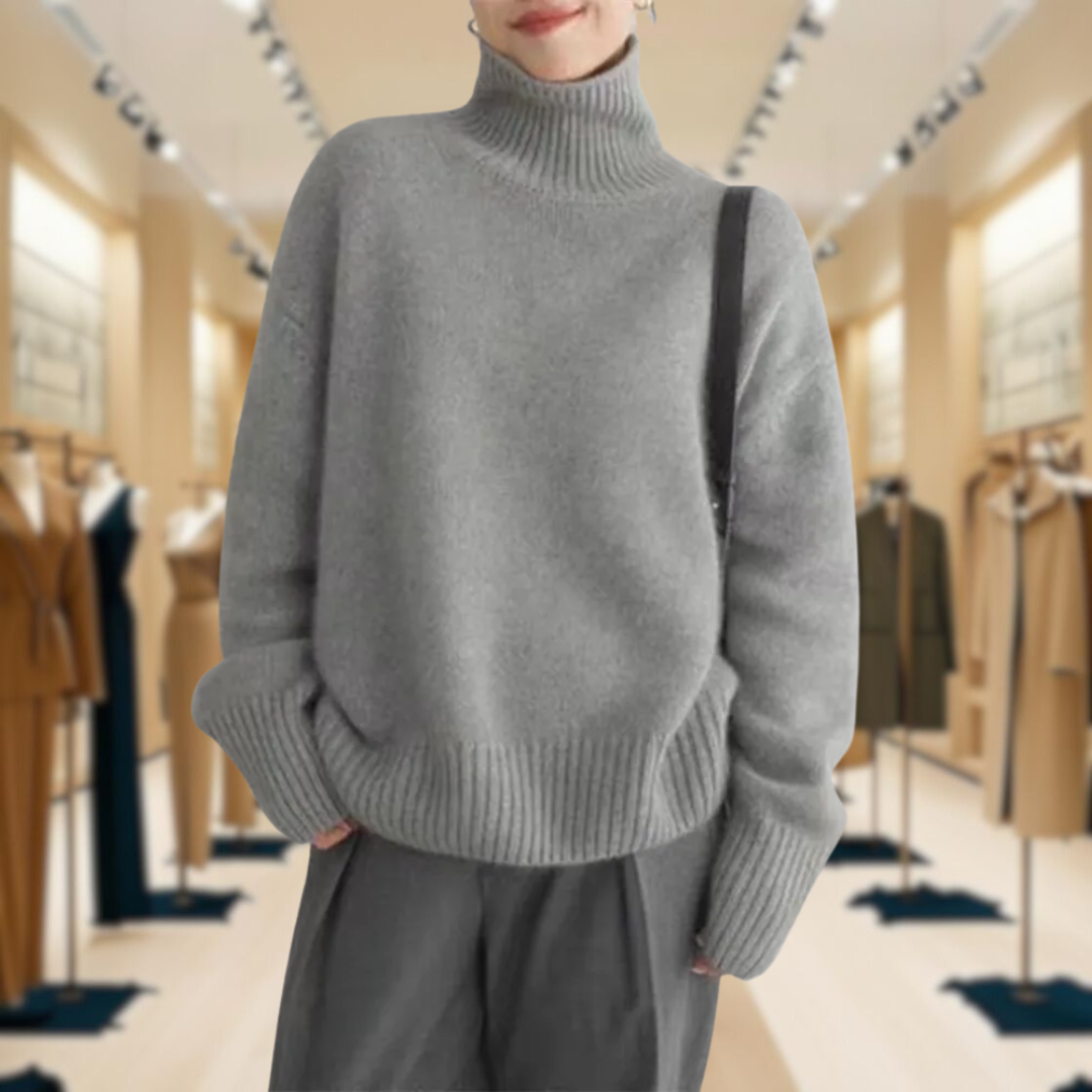 Mirrin - Wool Turtleneck Sweater